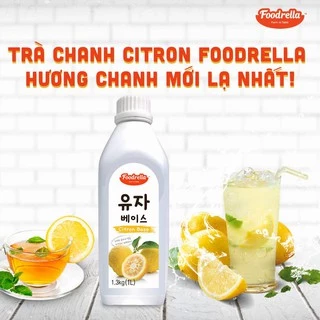 Mứt chanh vàng cô đặc -  Foodrella Citron Puree (Chanh vàng) 1.3kg- Pha chế trà hoa quả