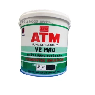 [Sơn chậu] Ve ATM màu đen, xanh lá pha sơn nước (3,5L)