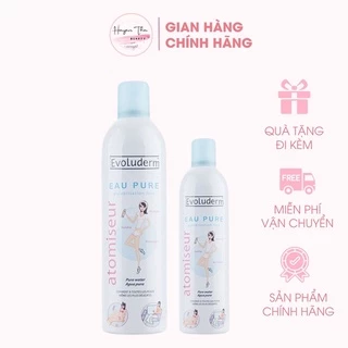 Xịt Khoáng Evoluderm Eau Pure Dưỡng Ẩm Cấp Nước Khóa Trang Điểm Chai 150ml Và 400ml