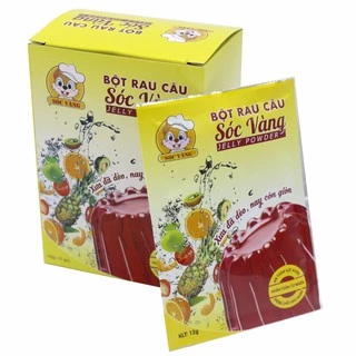 Bột thạch rau câu sóc vàng hộp 10 gói