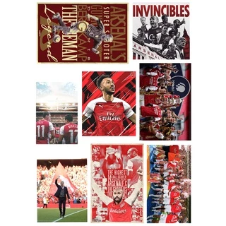 Set 40 hình dán sticker trang trí CLB Arsenal, Henry, Ozil, hình dán laptop