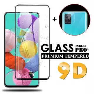 2 trong 1 Samsung Galaxy A51 A71 A81 A91 A21 A11 A41 A70e 9H Cứng Bảo Vệ Toàn Diện Chống Sốc Chống Vân Tay Kính Cường Lực Màn Hình Phim + Bảo Vệ Ống Kính Máy Ảnh