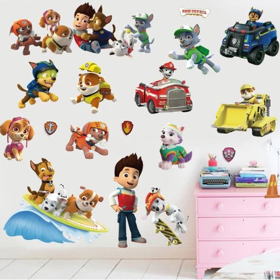 Decal dán tường paw Patrol biệt đội chó cứu hộ