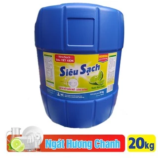 Nước rửa chén Lix Siêu Sạch hương chanh 20kg