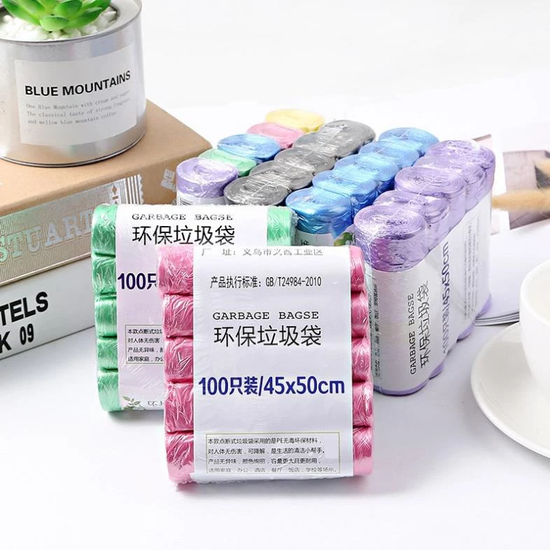 Set 5 Cuộn Túi Mini Đựng Rác Sinh Học Tự Phân Hủy Nhiều Màu Siêu Dai Co Giãn Tốt Bảo Vệ Môi Trường Dễ Sử [ Hỏa Tốc HCM ]