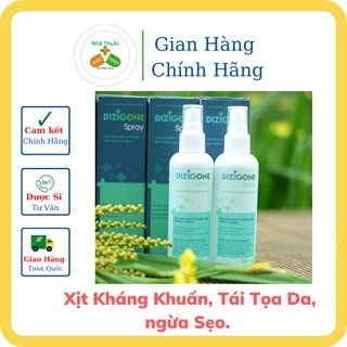 Xịt Kháng Khuẩn DIZIGONE Spray 100ml [FREESHIP] - Kháng Khuẩn Dịu Nhẹ, Nhanh Lành Tổn Thương, Tái Tạo Da, Ngăn Sẹo.