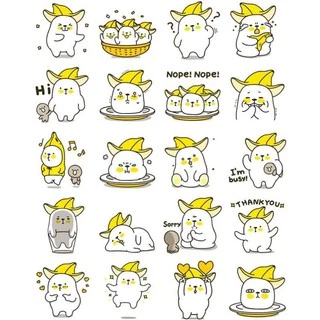 10-50 hình dán sticker bana nana decal( random hình)