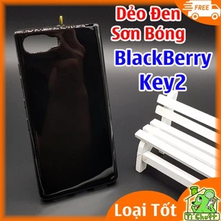 [Loại Tốt] Ốp lưng BlackBerry Key2, KeyTwo Dẻo Màu Đen Sơn Bóng