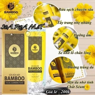 Sữa Rửa Mặt Tinh Chất Serum Bamboo (Mới)