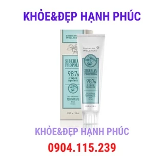 Kem đánh răng thảo dược "Keo ong Siberi" sự bảo vệ tự nhiên Siberian Propolis Extra rich