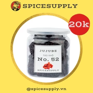 1KG Jujube Black - Táo Tàu Đen SPICESUPPLY Việt Nam sấy khô Hũ 90g