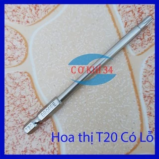 Hoa thị chuôi lục giác, Hoa thị có lỗ T20 dài 100mm BROPPE