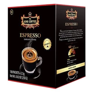 {100 stick} Cafe Hòa Tan Đen,TNI Espresso to, Cà Phê Không Đường, King Coffe, Ngon, Đồ Uống, nguyên chất