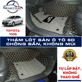 Thảm lót sàn ô tô 6D Toyota Vios 2019-2022, 2014-2018 bảo vệ sàn xe, không mùi, không thấm nước