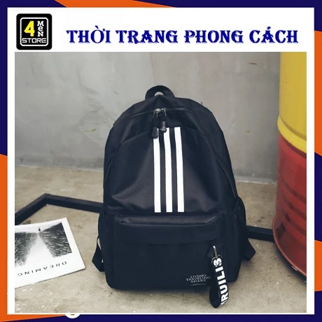 Balo Teen Thời Trang 3 Sọc Trắng (Có Ảnh_Video Thật)