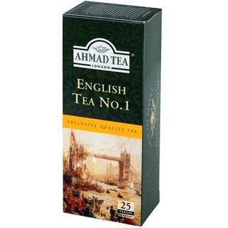 Trà Đen No.1 Anh Quốc Ahmad 50g - Ahmad English No.1 Tea 50g/25 Túi (Túi Không Lọc Có Bao Thiếc - 25 Túi/Hộp)