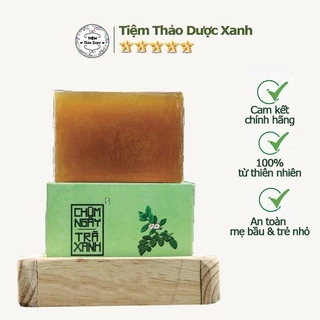 Xà phòng Sinh Dược- xà bông chùm ngây trà xanh ngừa mụn, ngừa viêm nang lông 100gr