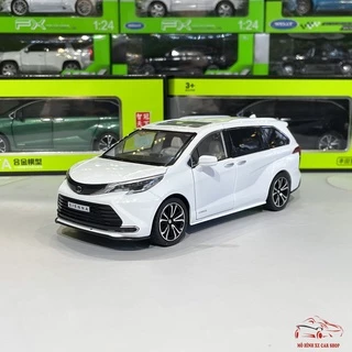 Mô hình xe ô tô bằng sắt Toyota Sienna tỉ lệ 1:24 hãng Hongsen 3 màu