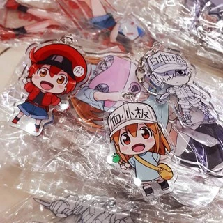 Móc khoá anime mica acrylic Hataraku Saibou (Cells At Work) (6cm)