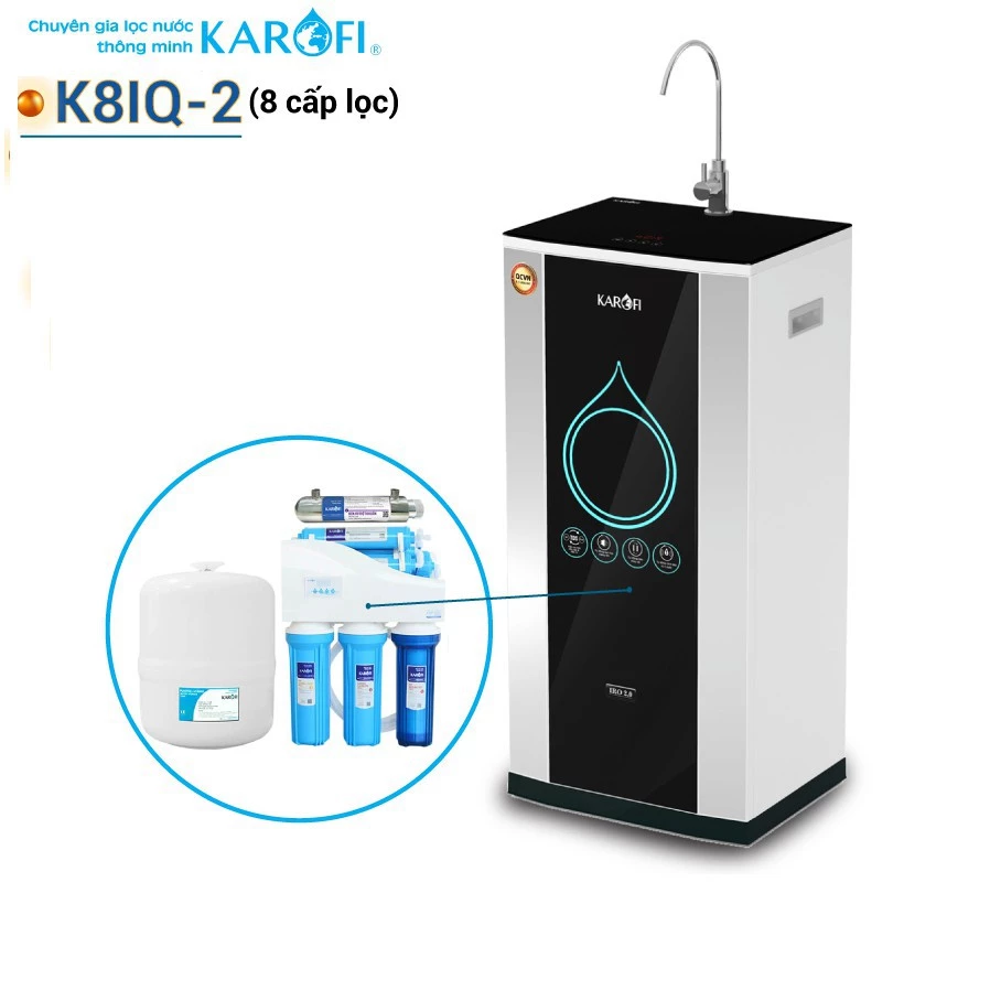 Máy lọc nước RO KAROFI iRO 2.0 K8IQ-2 (8 cấp lọc)