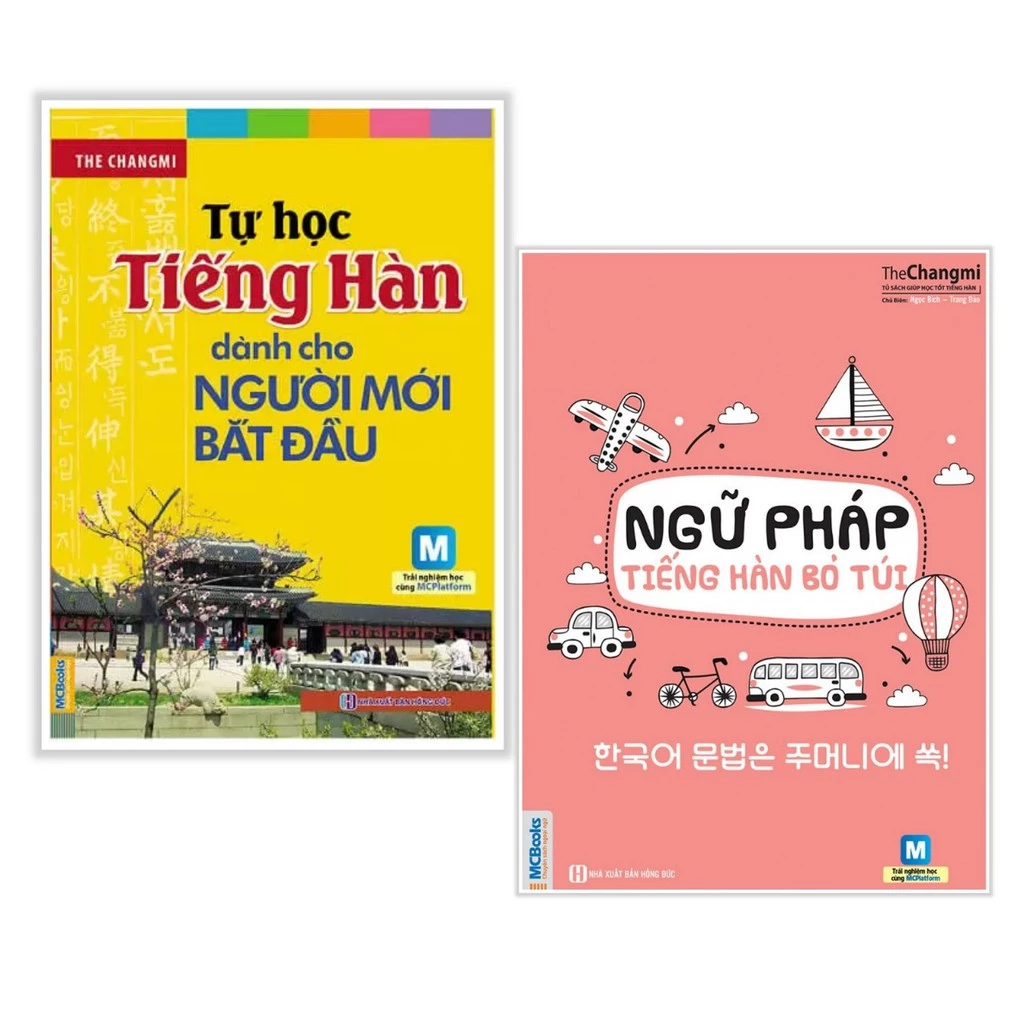 Sách Tự Học Tiếng Hàn Dành Cho Người Mới Bắt Đầu và Ngữ Pháp Tiếng Hàn Bỏ Túi