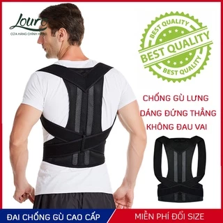 Đai chống gù lưng người lớn cao cấp, kiểu đai áo định hình chống gù nam nữ, chống vẹo cột sống - DCG02