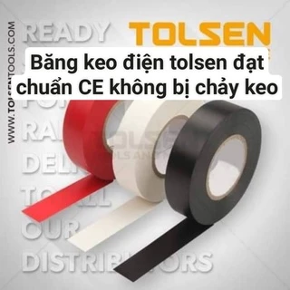 Băng keo điện chính hãng Tolsen cách điện chịu nhiệt