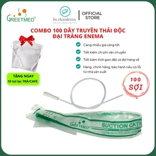 Dây Truyền nhựa thải độc đại tràng Greetmed, Ống truyền Coffee Enema, dây hút nhớt Suction catheter 12, cà phê