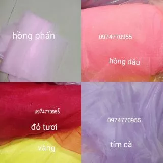 Vải voan lưới ánh nhũ