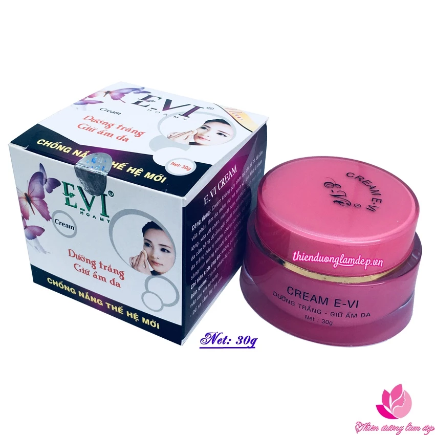 Cream dưỡng trắng, Giữ ẩm da E-VI (30g)