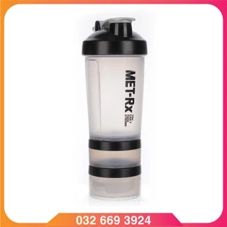 Bình Lắc Bình Nước Tập Gym 3 Ngăn Tiện Lợi - Bình Nước 450ML