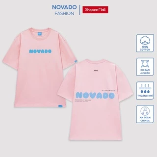 [Xả Kho Thanh Lý] Áo Thun Unisex Local Brand Novado Fashion Basic Cotton 4 Chiều Nam / Nữ Form Rộng Thoáng Mát Hồng