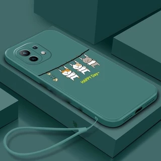 ốp lưng xiaomi mi 11 lite xiaomi 11t xiaomi 11 lite 5g ne xiaomi 11t pro Ốp Điện Thoại Silicone Mềm LSMM01 Cho xiaomi mi 11 lite xiaomi 11t xiaomi 11 lite 5g ne xiaomi 11t pro viền vuông cute