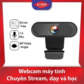 Webcam máy tính laptop có mic Full HD - Hình ảnh sắc nét chuyên dùng livestream, học online-K1801