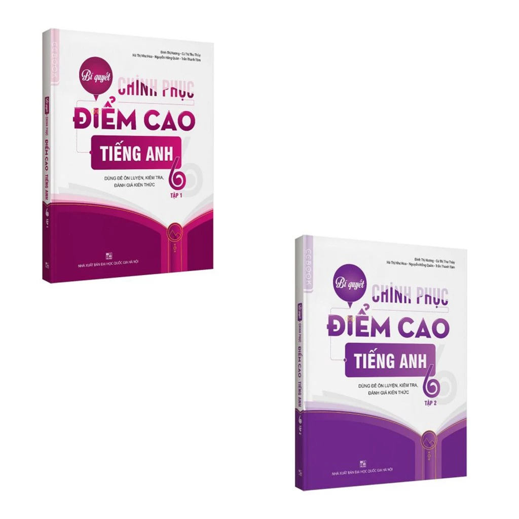 Sách - Comb Bí quyết chinh phục điểm cao Tiếng anh 6 (2 tập) - NXB đại học quốc gia Hà Nội