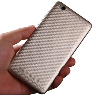 Miếng dán decal carbon mặt sau Xiaomi Redmi 5A,  4A chống trầy mặt sau (CẮT SẴN)