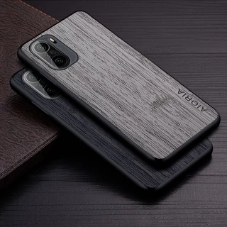 Ốp Lưng Cho xiaomi redmi k40 Pro Plus Họa Tiết Gỗ Tre Da Vỏ Điện Thoại Sang Trọng coque Cho xiaomi redmi k40 case capa