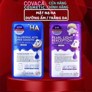 Mặt Nạ Dưỡng Ẩm Dưỡng Trắng Da HA Maycreate Mask Ha 1 HỘP 20 CÁI Nội Địa Trung