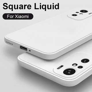 Ốp lưng điện thoại silicon mềm nhám cạnh vuông cho Xiaomi Redmi Note 12 11 10 9 Pro 12s 11s 10s 9s 9 4G 5G