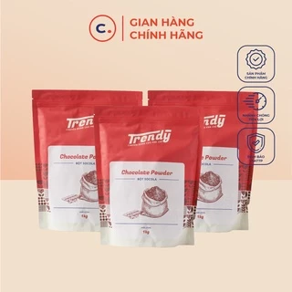 Bột Socola Trendy túi ZIP 1kg - Nguyên liệu pha chế đồ uống thơm ngon, chất lượng - Cam kết 100% chính hãng