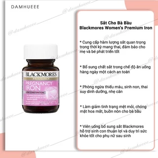 Sắt bầu Blackmores 30 viên