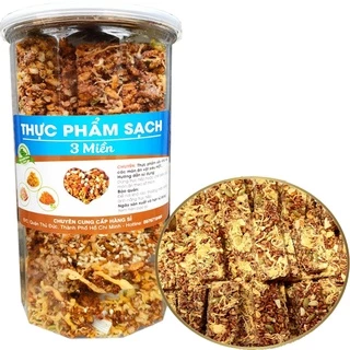 Thanh cơm gạo lứt ngũ cốc chà bông chất lượng - Hũ 250G TPS