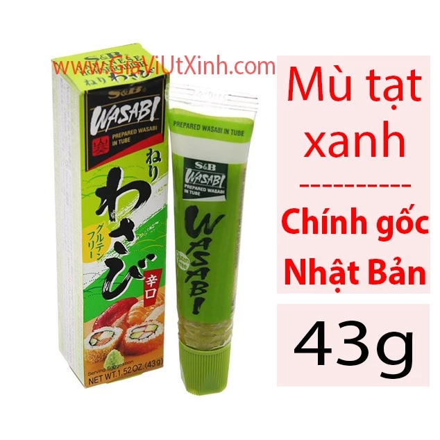 MÙ TẠT XANH NHẬT BẢN XỊN S&B 43G - JAPAN WASABI