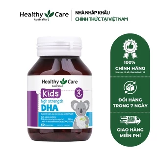 Viên Uống DHA Kids Healthycare Cho Bé 60 viên- Giúp bé thông minh