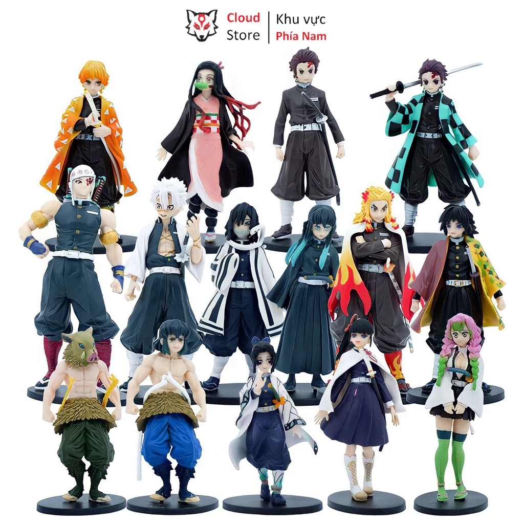 Mô hình Kimetsu No Yaiba figure Demon Slayer CLOUD STORE cao 18cm nặng 250 gram, figure anime thanh gươm diệt quỷ