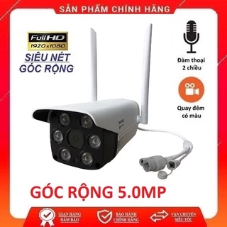 Camera Yoosee 2 râu 5.0MP Full HD ngoài trời góc rộng, siêu nét, đàm thoại 2 chiều, ban đêm có màu