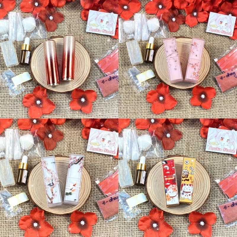 Bộ Kit Làm Son Sáp Handmade 2 Thỏi Sang Chảnh Nhiều Mẫu Tự Chọn _ Nguyên Liệu, Kit Làm Son Thủ Công DIY