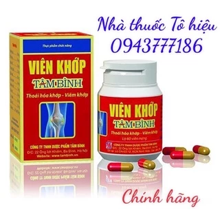 [Chính Hãng] Viên Khớp Tâm Bình hỗ trợ bệnh thoái hóa khớp Viêm khớp, viêm đa khớp dạng thấp.