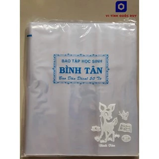 Bao kiếng bao vở học sinh. 1 xấp 50 cái. Khổ 21cm. KT (18.5 x 21cm). Loại mỏng. Bao được vở khổ A5