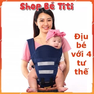 Địu Ngồi Moon Trợ Lực, Địu Em Bé Thông Hơi 4Tư Thế Cho Bé  có phản quang Shop Bé Titi